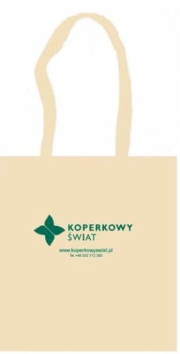 BAVLNENÁ NÁKUPNÁ TAŠKA s logom Koperkowy Świat