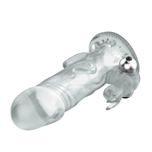 VIBRAČNÁ PREDLŽOVACIA ČIAPKA NA PENIS PLUS 2CM