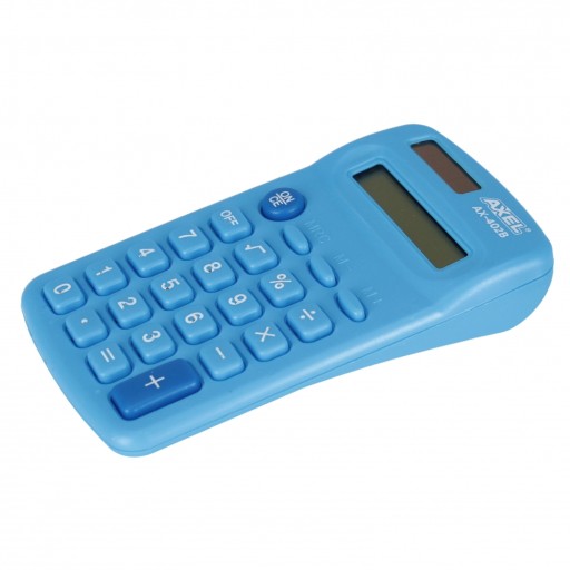 AXEL SCHOOL CALCULATOR vrecková modrá 0223