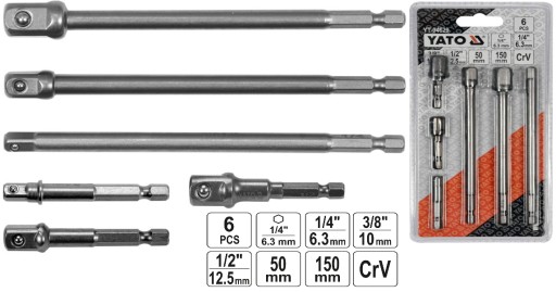 Adaptér na šesťhrannú zásuvku Yato YT-04629