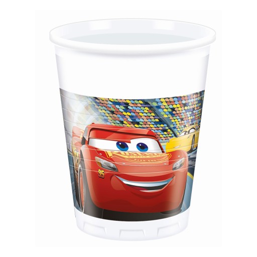 Plastové poháre (WM), Cars 3 (Disney), 200ml, 8 ks.