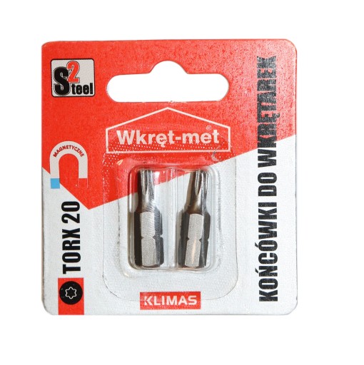 PROFESIONÁLNY BIT TORX 20 T20x25 mm Skrutka so závitom 2 ks skrutkovací hrot