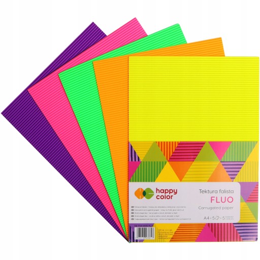 Vlnitá lepenka A4 Happy Color 5 listov 1 g/m²