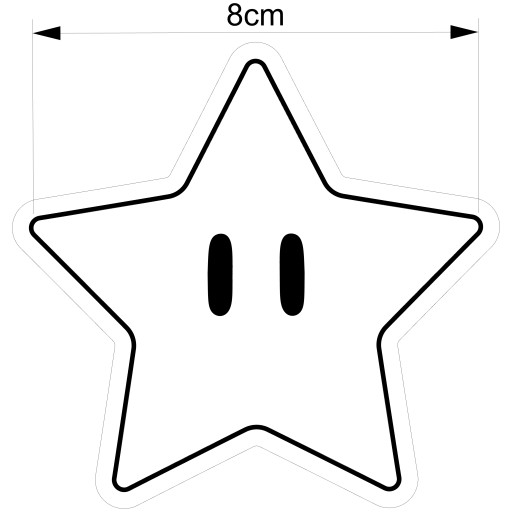 Forma na vykrajovanie Mario Bros Super Star Star 15