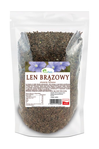 Hnedé ľanové semienko (ľanové semienko) 1kg VitaFarm