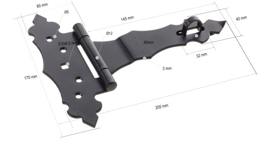 DEKORATÍVNY PÁN S UZAVORENÍM NA BRÁNU 205x170mm