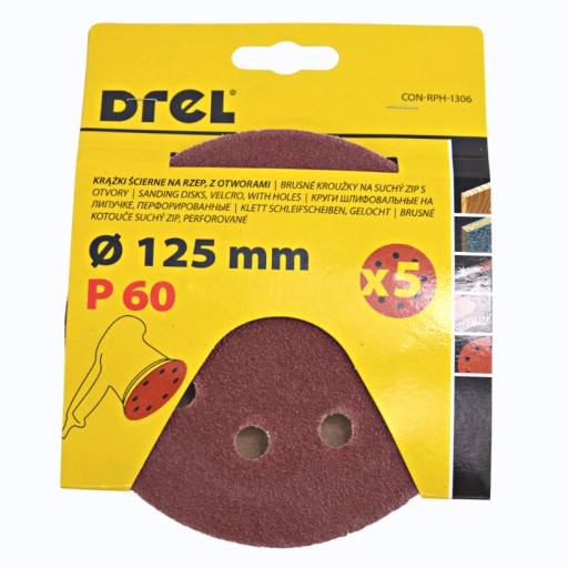 PAPIEROVÉ BRÚSNE KOTÚČE S OTVORMI NA VELCRO 125mm 60