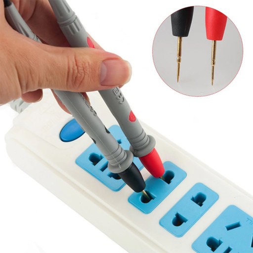 SKÚŠOBNÉ KÁBLE PRE MULTIMER PRÚDU 1000V 10A + KROKODÍLOVÉ KLAPKY