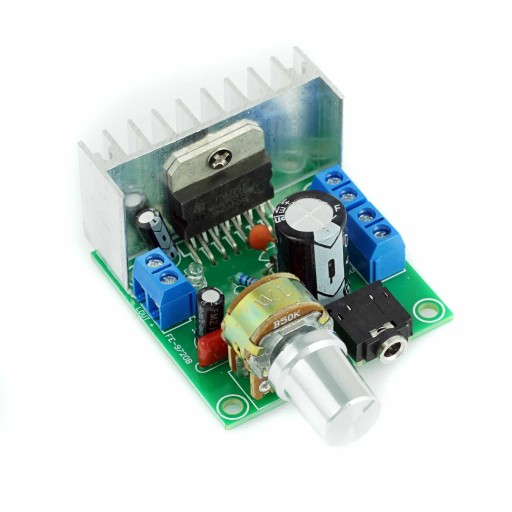 Audio zosilňovač 2x15W 12V TDA7297 + KNOB