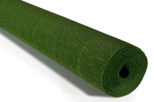 Krepový papier Taliansky krep 180 g krepovaný hodvábny papier č. 591 list fľaša zelená