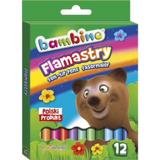 Fixky BAMBINO, 12 farieb, fixky, fixky do školy