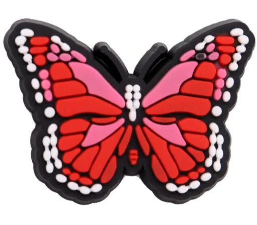 4x Špendlíky / Špendlíky na Crocs a podobné topánky - Butterflies