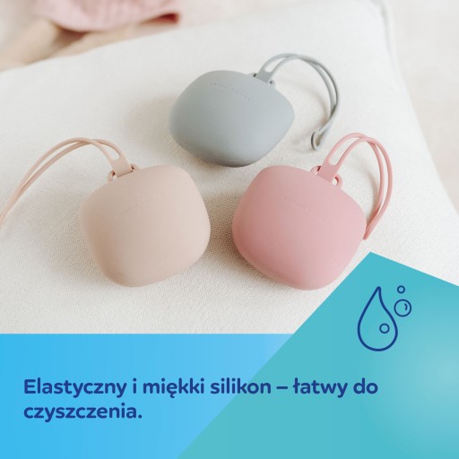 Silikónové puzdro na cumlíky Canpol Baby, šedé