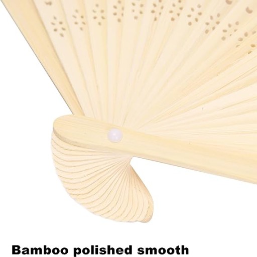 Zloženie ručného ventilátora. papier/bambus na maľovanie