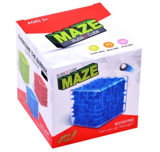 ZRUČNOSTNÁ HRA LABYRINT 3D KOCKOVÝ LOGICKÝ HÁDANKA