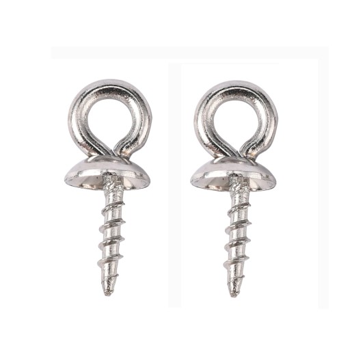Háčiky Skrutky s krytkami Oceľ 10x4mm 10 ks