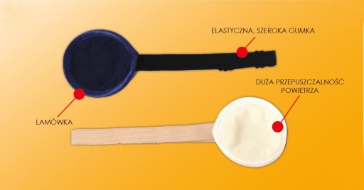 Zatemňovacia náplasť na oči, izolačná po operácii, bavlna, 1 ks, námornícka modrá