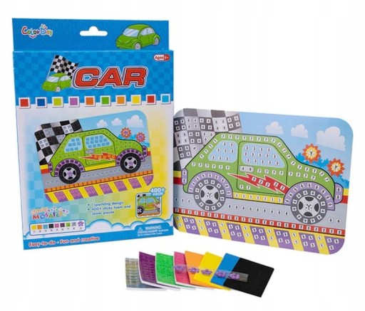 Mozaika na lepenie podľa čísel Auto Auto pre chlapca