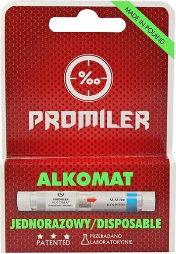 JEDNORÁZOVÝ BREATHALIZER PROMILER BREATHALESTEST 1 ks