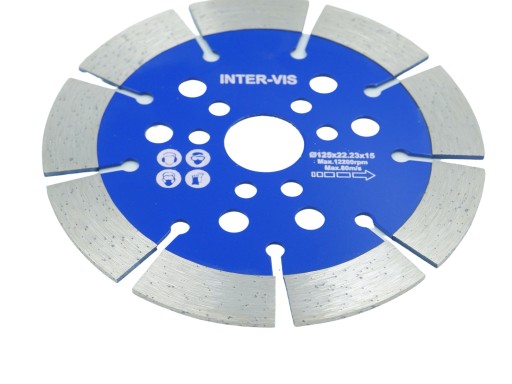 DIAMANTOVÝ DISK INTERVIS 125x22,2x15 mm SEGMENT