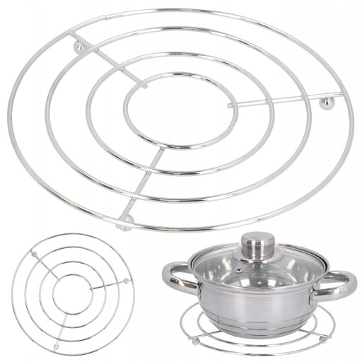 POT PAD stojan na horúce hrnce, 20 cm, chrómovaný kov