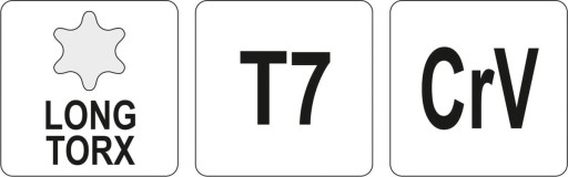 TORX KĽÚČ LONG T7 IMBUS YATO