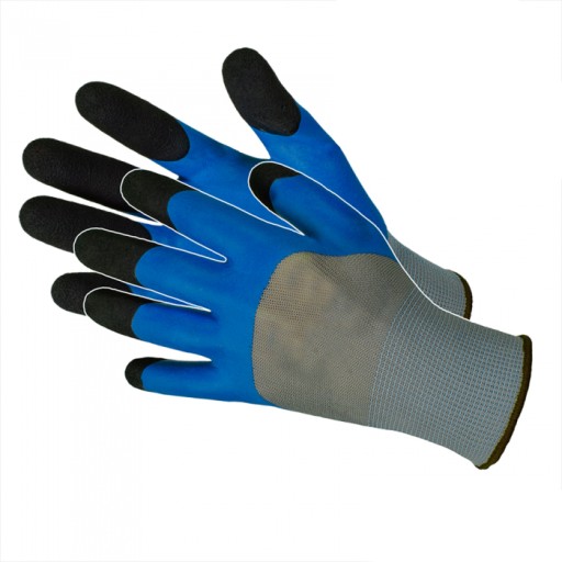 VODEODOLNÉ LATEXOVÉ pracovné rukavice Penový latex 3/4 FOAM x10