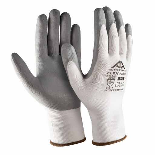 Pletené rukavice potiahnuté nitrilom Active Flex F3308 r 8/M Priedušnosť 360