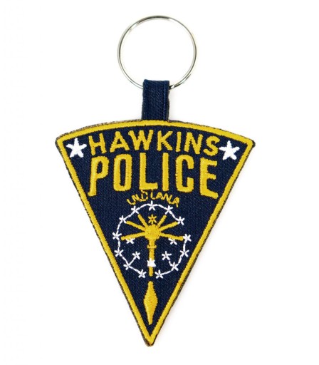 Policajná tkaná kľúčenka Stranger Things Hawkins