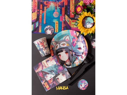 Manga poháre 270ml 10 ks