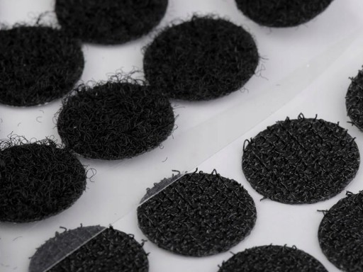 PEVNÉ SAMOLEPIACE KRÚŽKY NA VELCRO KRÚŽKY 15mm SVETLÁ KRÉMOVÁ 60 ks.
