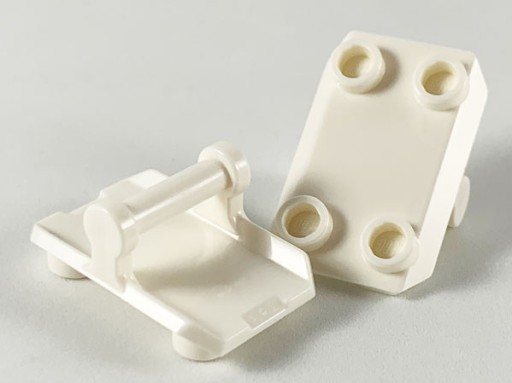 LEGO 30166 ŠTÍTNY ŠTÍTOK s BIELYM NOVÝM (1g) 1 ks.