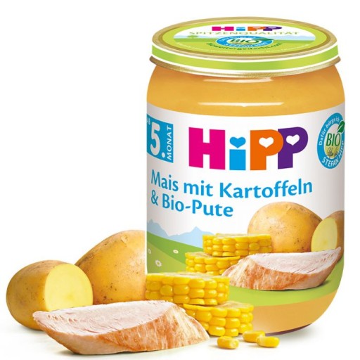 Hipp Bio kukurica so zemiakmi Morčacie 5m 190g