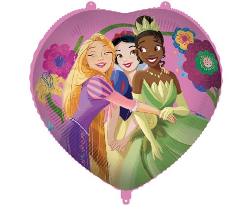 Disney Princezné srdce fóliový balónik 46 cm 1 ks.