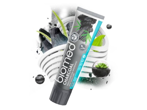 Bieliaca zubná pasta Splat Biomed Charcoal 100 ml bez fluoridu