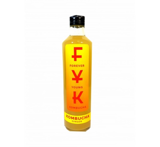 Kombucha zázvor 0,25l Forever Young nápoj FYK