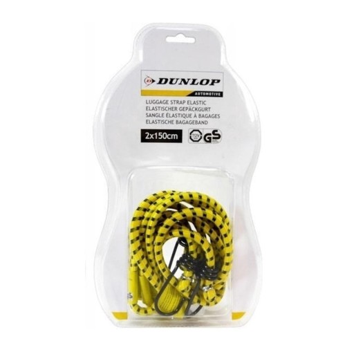 Dunlop - Popruhy na zaistenie batožiny 2x150cm žlté