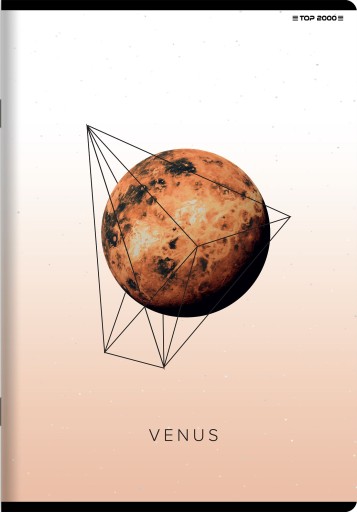 NOTEBOOK A5/60K GEO/PLANET MIX LINE