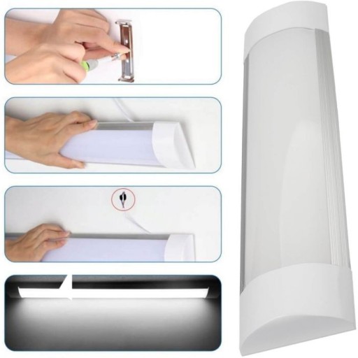2x LED panel na povrchovú montáž 30 cm pre svietidlo pre garážové dielenské svietidlo