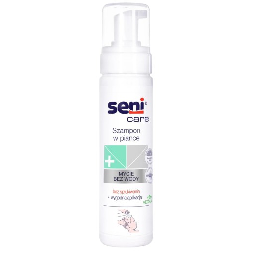 SENI CARE Suchý šampón v pene, umývanie bez vody