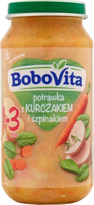 BoboVita Junior Guláš s kuracím mäsom a špenátom 1-3 roky 250 g