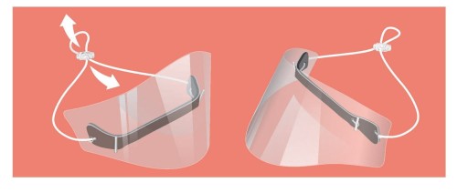 MASKY mini VISOR proti zahmlievaniu Dual Shield 5 ks