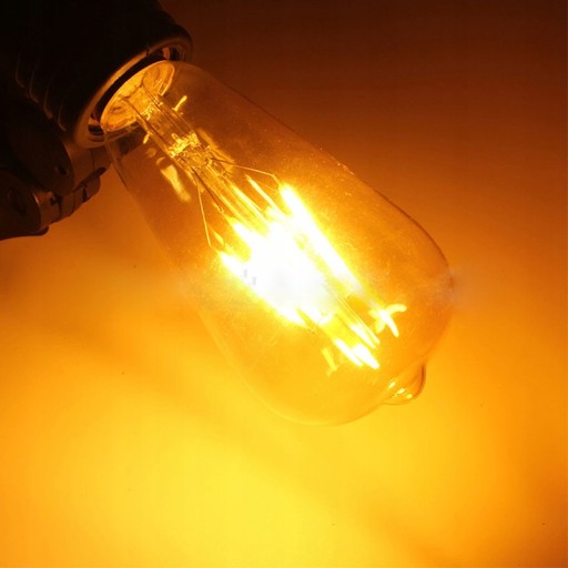 LED žiarovka E27 ST64 6W retro Vintage dymová jantárová teplá