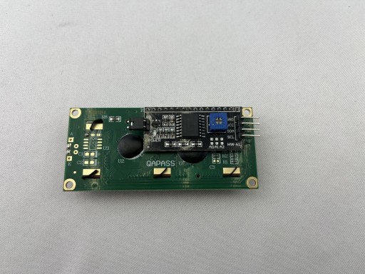 LCD DISPLEJ 1602 2x16 HD44780 I2C CONVERTER čierne znaky / biele pozadie