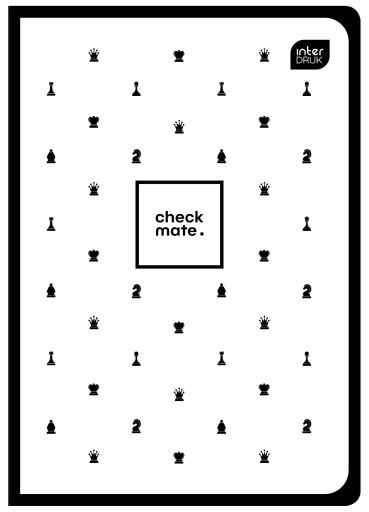 Zápisník A5/32 Line 70g SoftTouch Chess Interprint