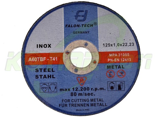 KOVOVÉ REZNÉ KOTOUČE 125x1,2 FALON-TECH