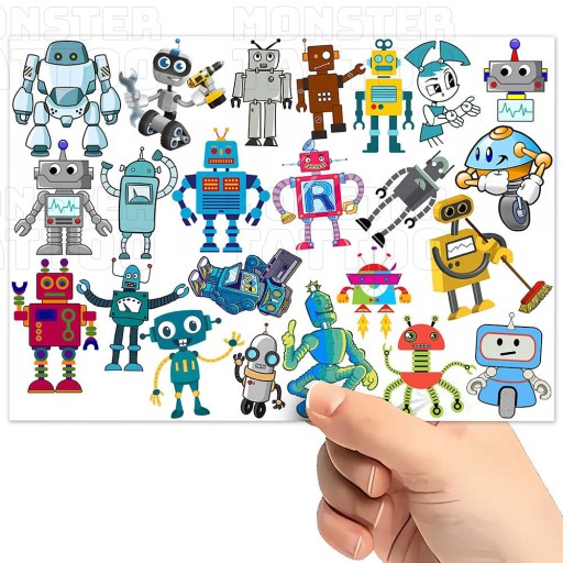 UMÝVAJÚCE DOČASNÉ TETOVANIE PRE DETSKÉ DETSKÉ ROBOTY ORIGINÁLNE DIZAJNY