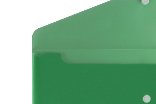 Zaklapávací zakladač A4 PP, priehľadný, zelený