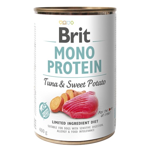 Brit Mono Protein Tuna & Sweet Potato Mokré krmivo pre psov Tuniak Sladké zemiaky 400 g