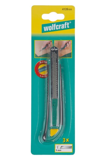 Nôž s lámacou čepeľou 9 mm Wolfcraft 4139000
